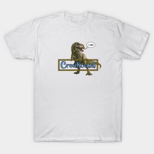 T-Rex Dinosaur Creationist cartoonish funny T-Shirt